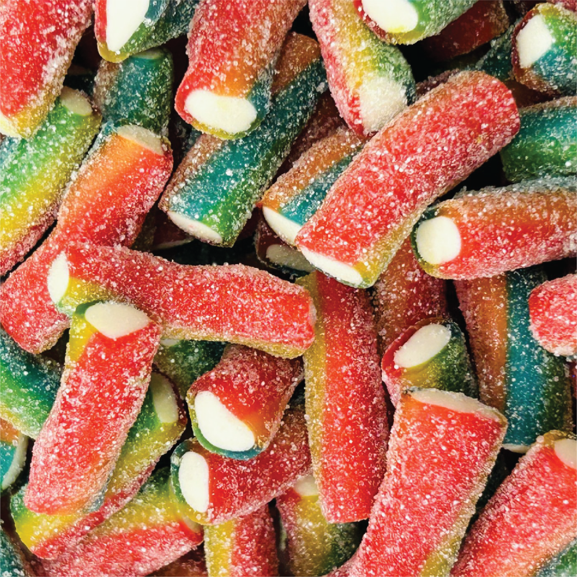 Fizzy Rainbow Bites