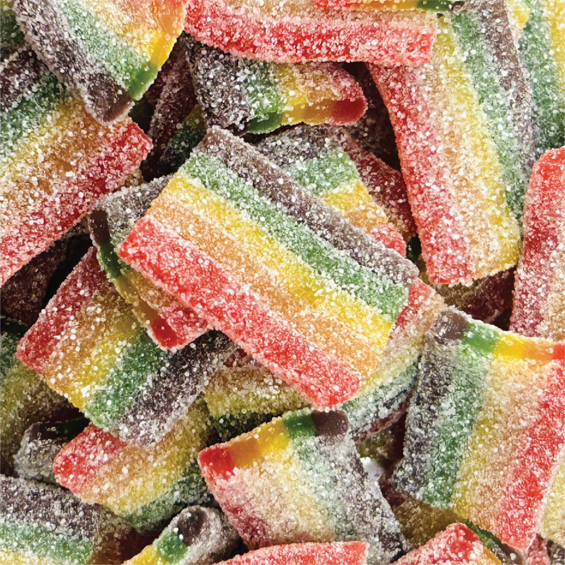 Sour Rainbow Belts